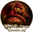 Magic Mushroom Gummies Logo Crimson Dragon