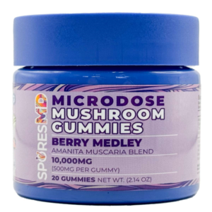 sporesmd magic mushroom amanita gummies berry medley 20ct 600x600