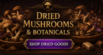 merchants guild 4 categories original dried mushrooms botanicals banner 397x191